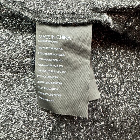 Club Monaco Wool Blend Marled Comfy Cozy Tie Front Jacket Cardigan Women's XS - Picture 7 of 8